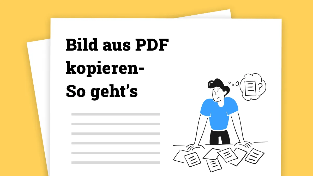 Wie du Bild aus PDF kopieren kannst? (3 Methoden)