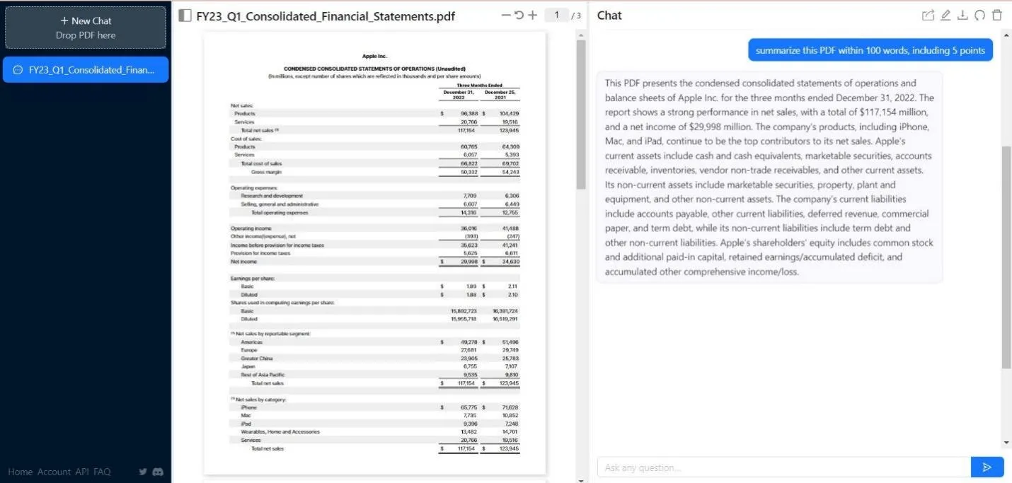 ChatPDF vs. UPDF AI Chatanalyse