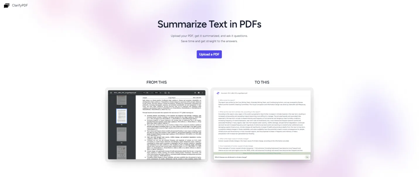 ai document analysis clarifypdf