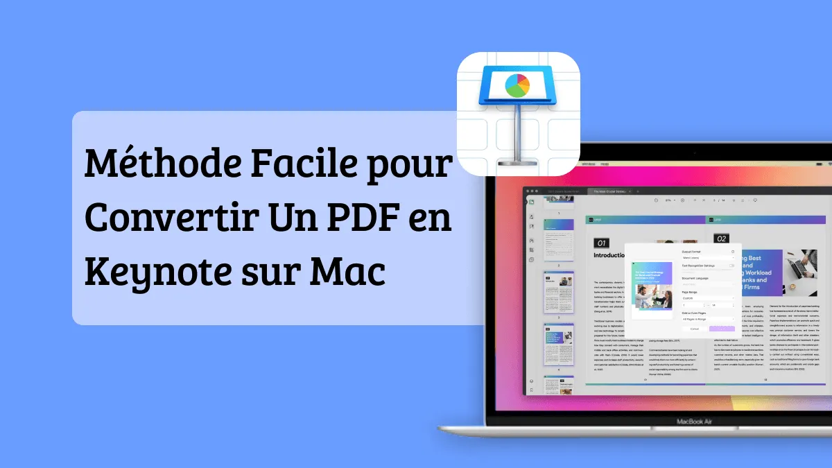 Méthode simple pour convertir des PDF en Keynote sur Mac