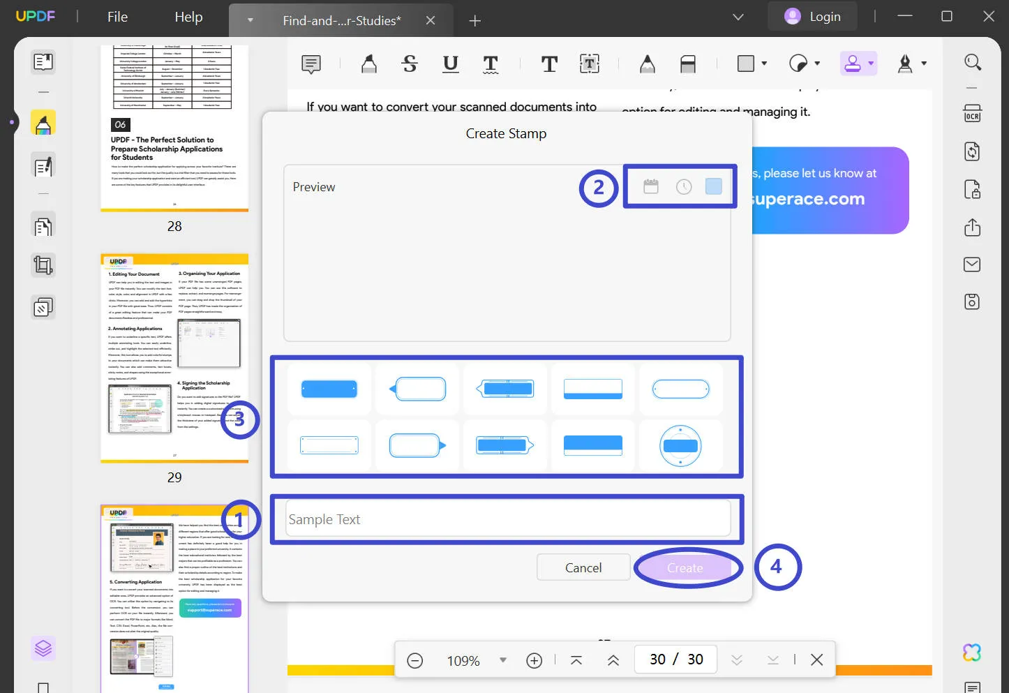 how to create a stamp in adobe