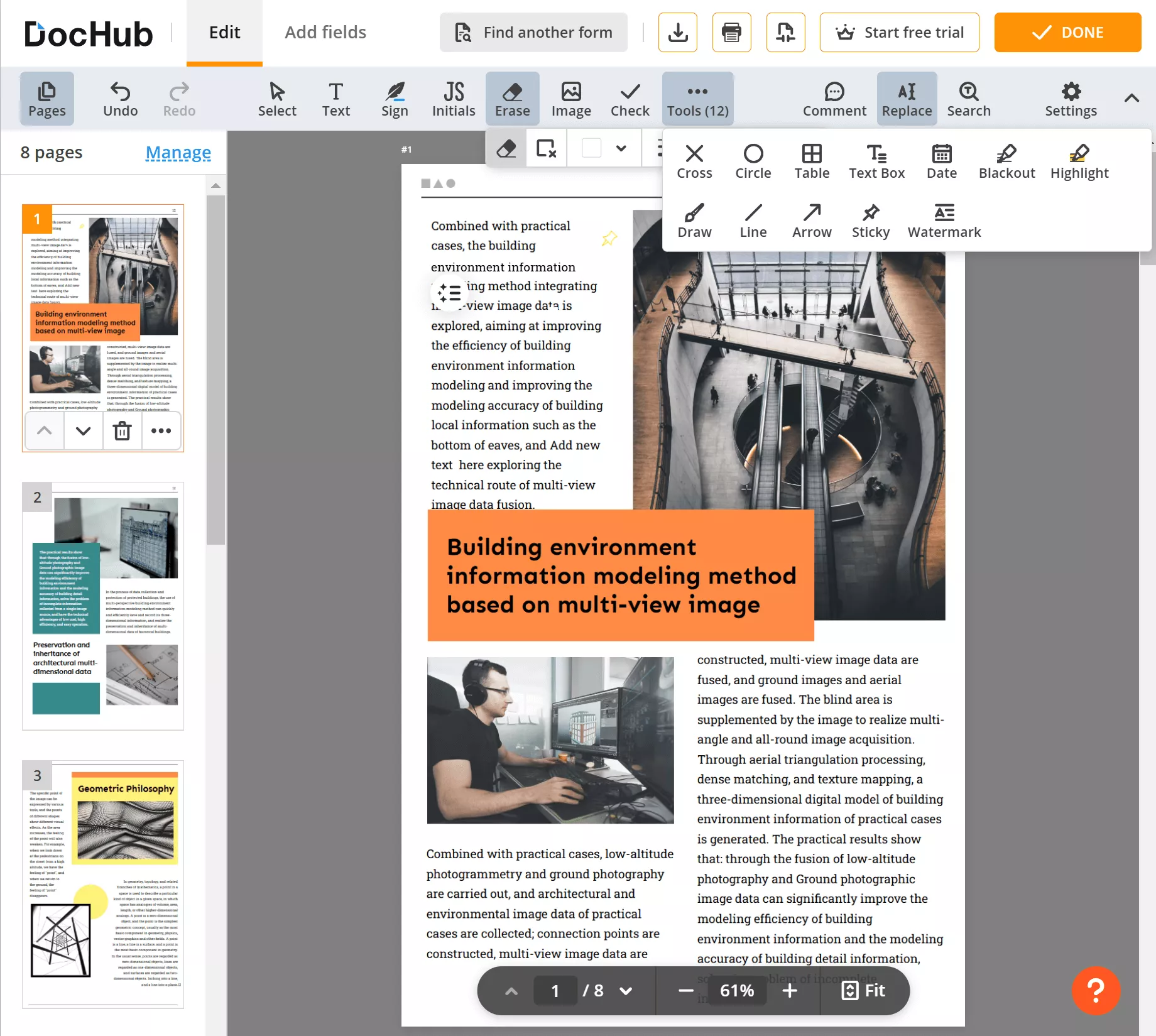 dochub pdf eraser