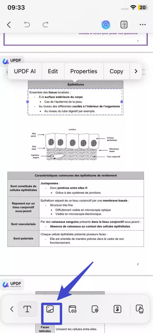 how to add photo in pdf in iphone edit image
