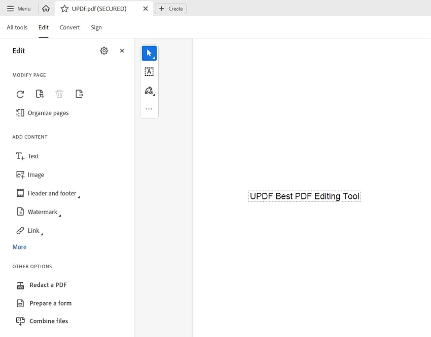 edit the read only pdf in adobe