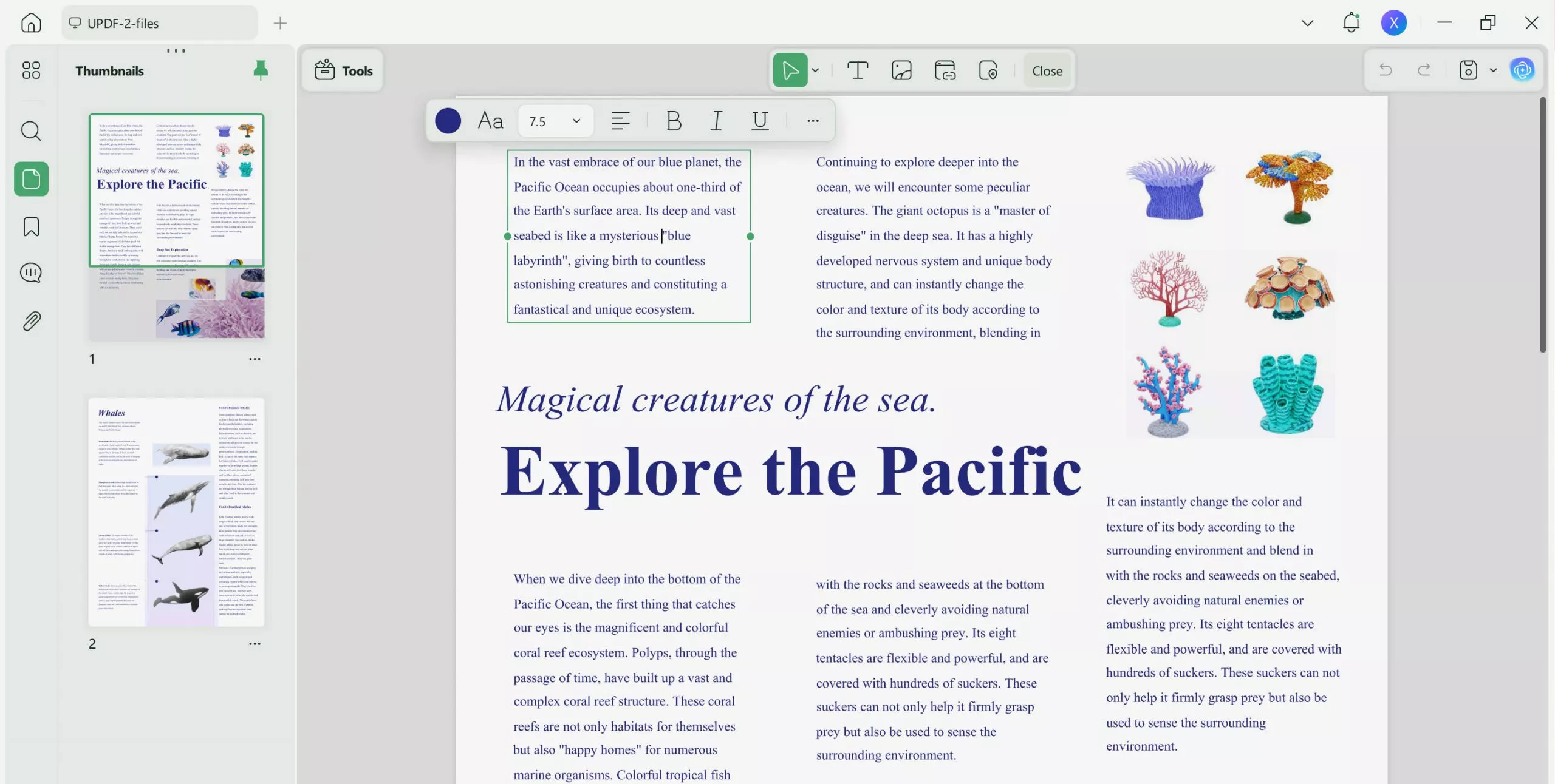 Enter Edit PDF Mode to Copy PDF Content in UPDF