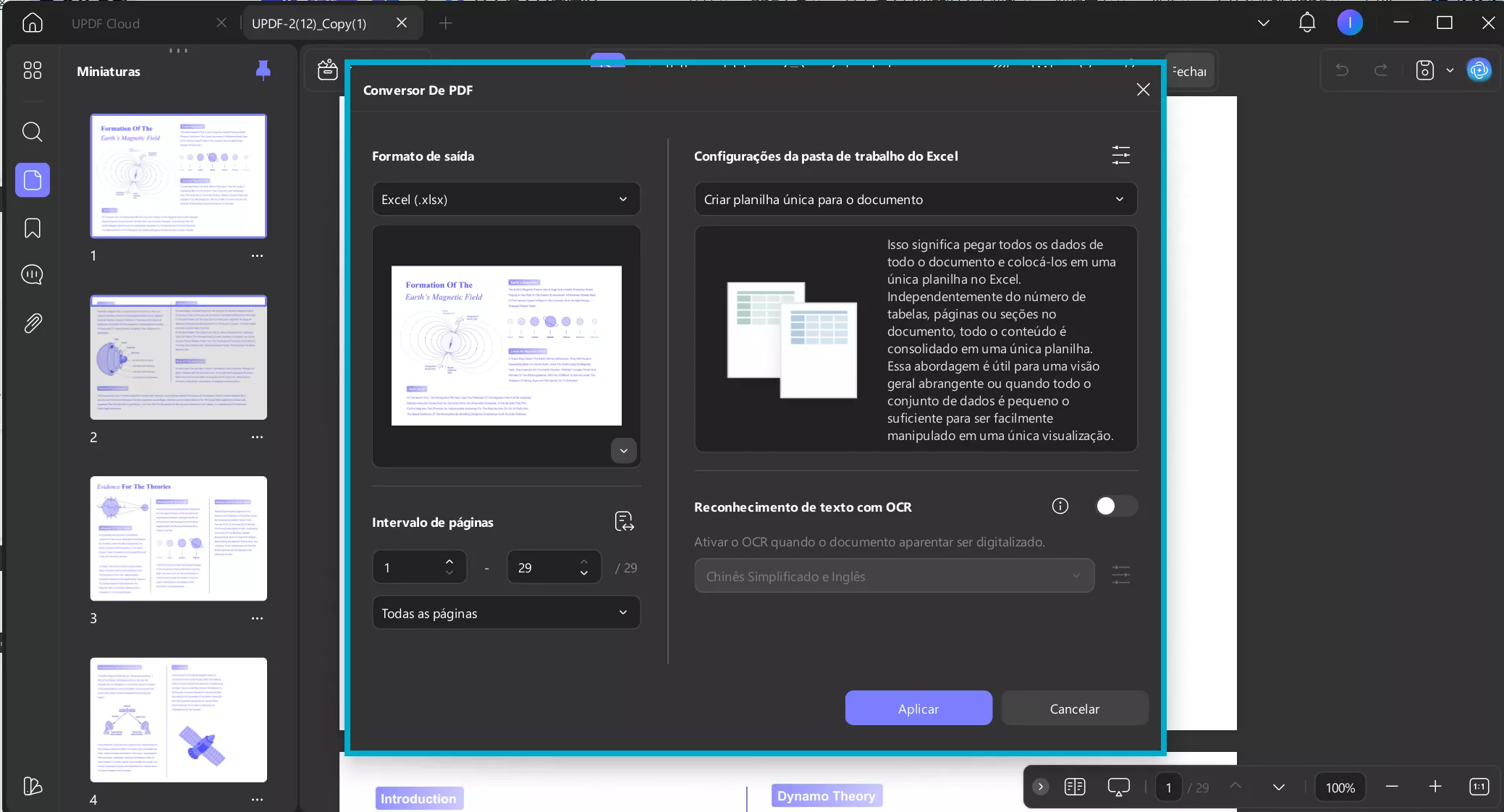 PDF para Excel com IA