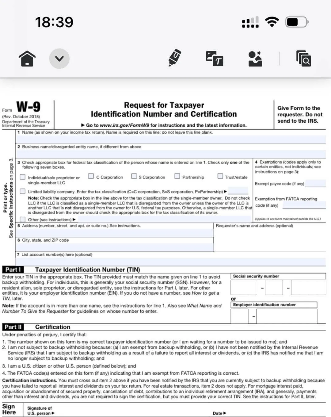 como preencher pdf no iphone