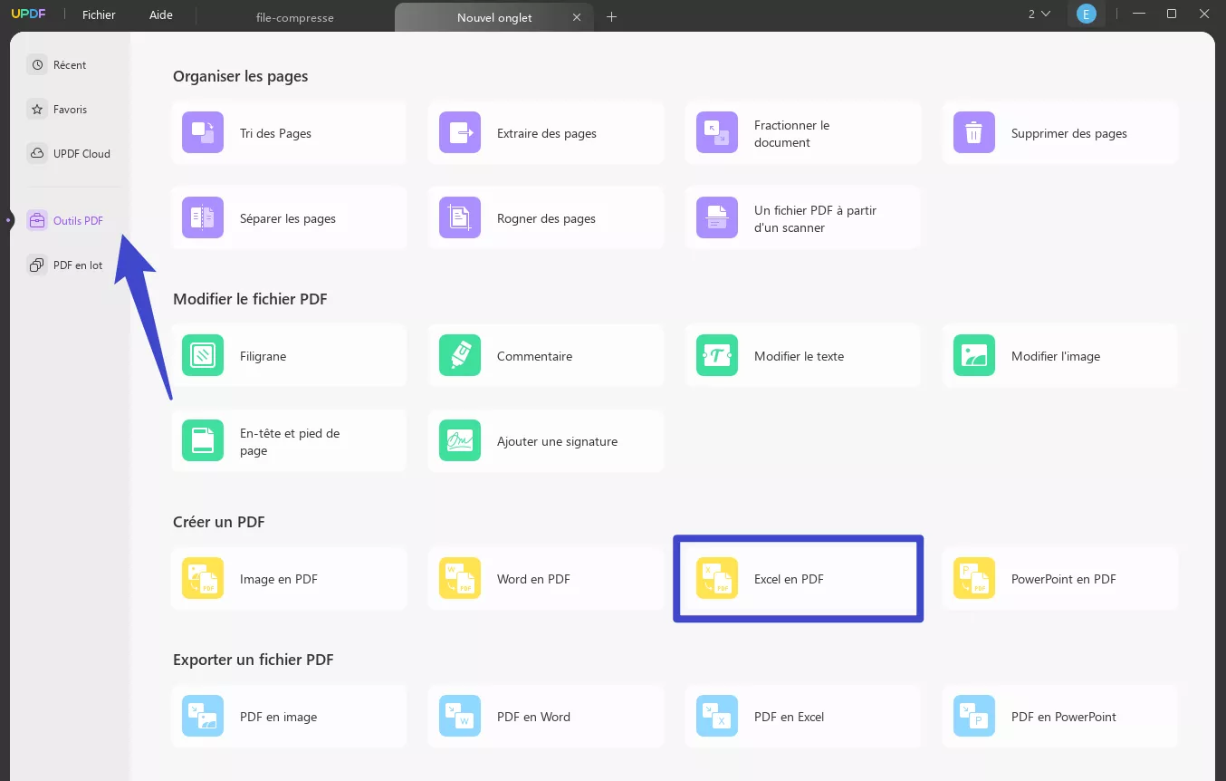 convertir excel en pdf