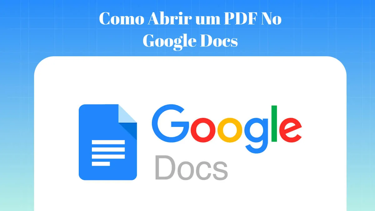 Como Abrir um PDF No Google Docs