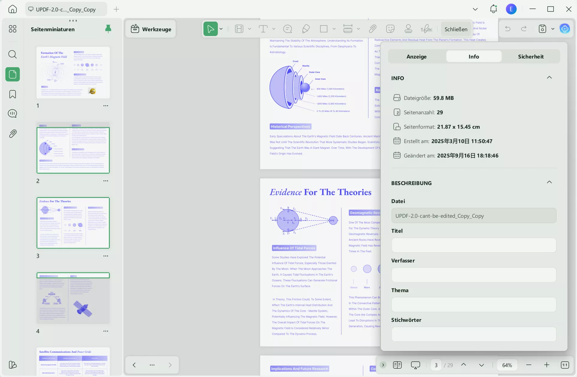Titel, Autor, Betreff und Stichwort mit UPDF hinzufügen
