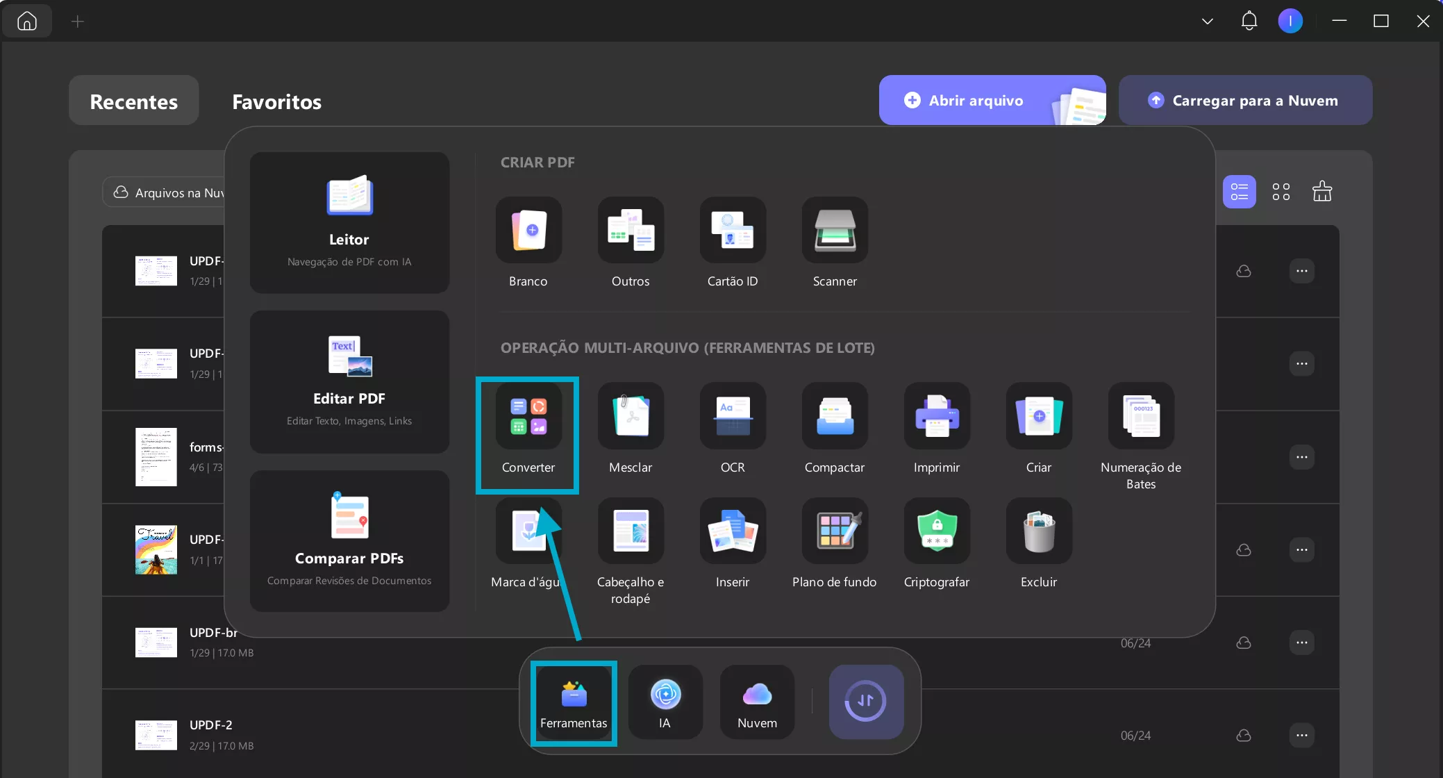 PDF para Excel com IA