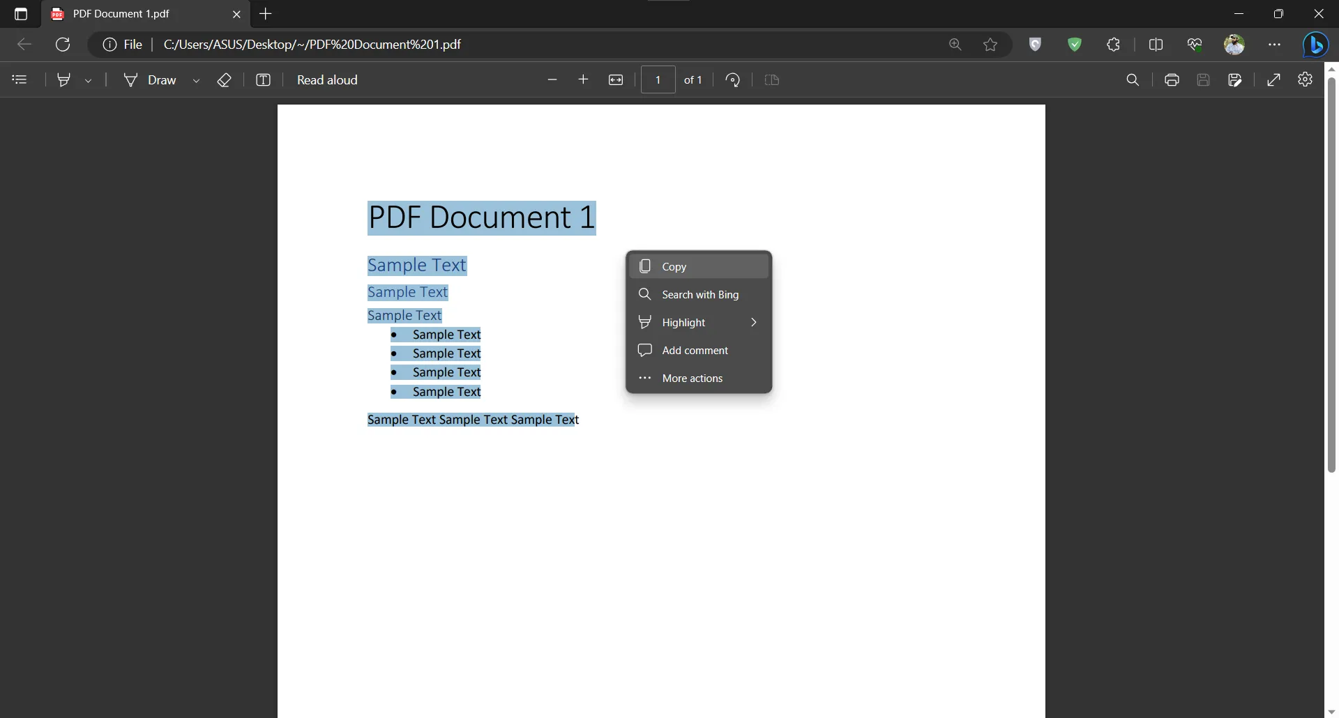 abrir pdf y copiar contenido