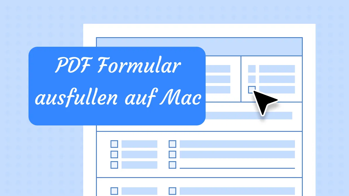 So kannst du PDF Formular auf Mac ausfüllen