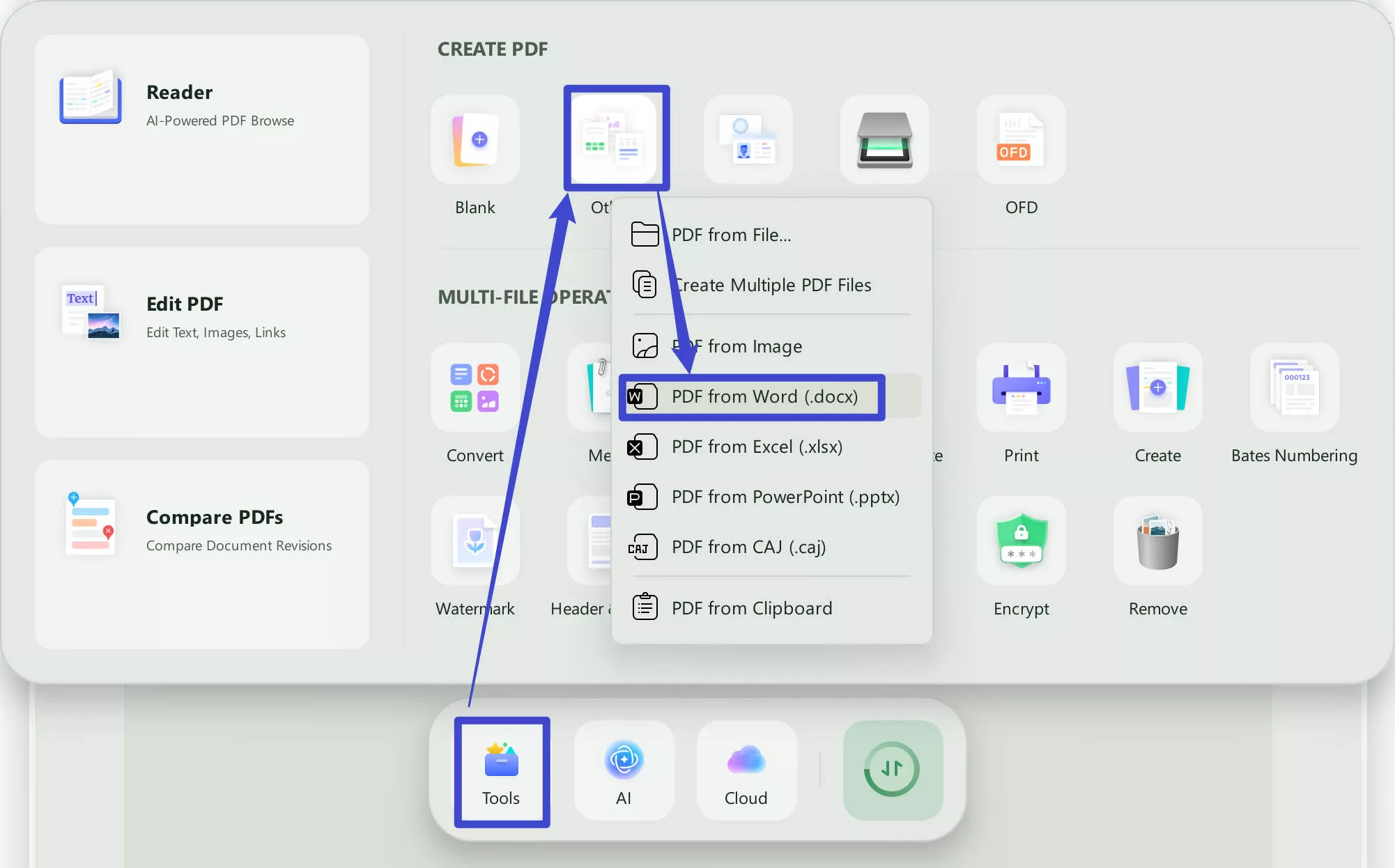 create pdf form word