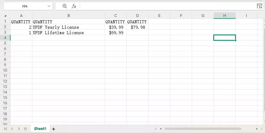 kopierten Inhalt in Excel