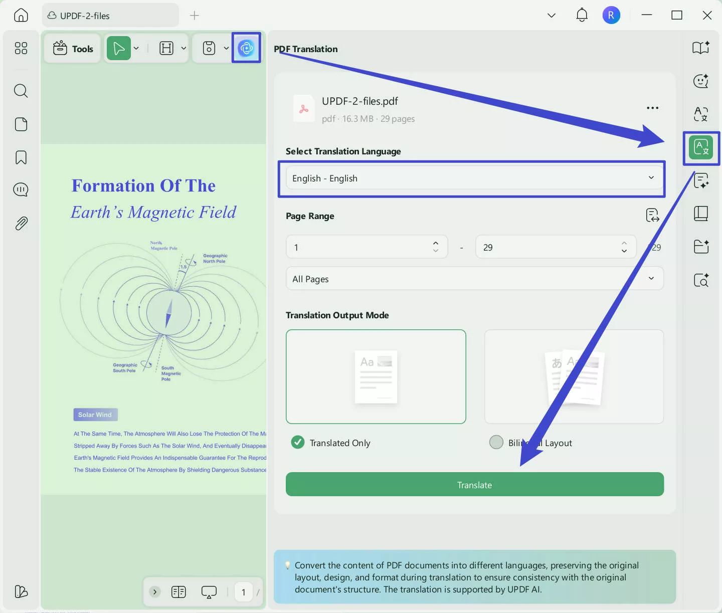 pdf translation updf windows