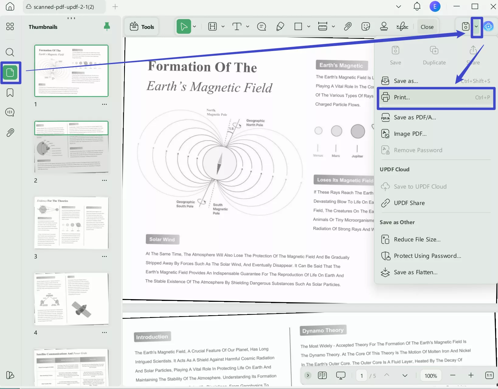 pdf printer windows print icon