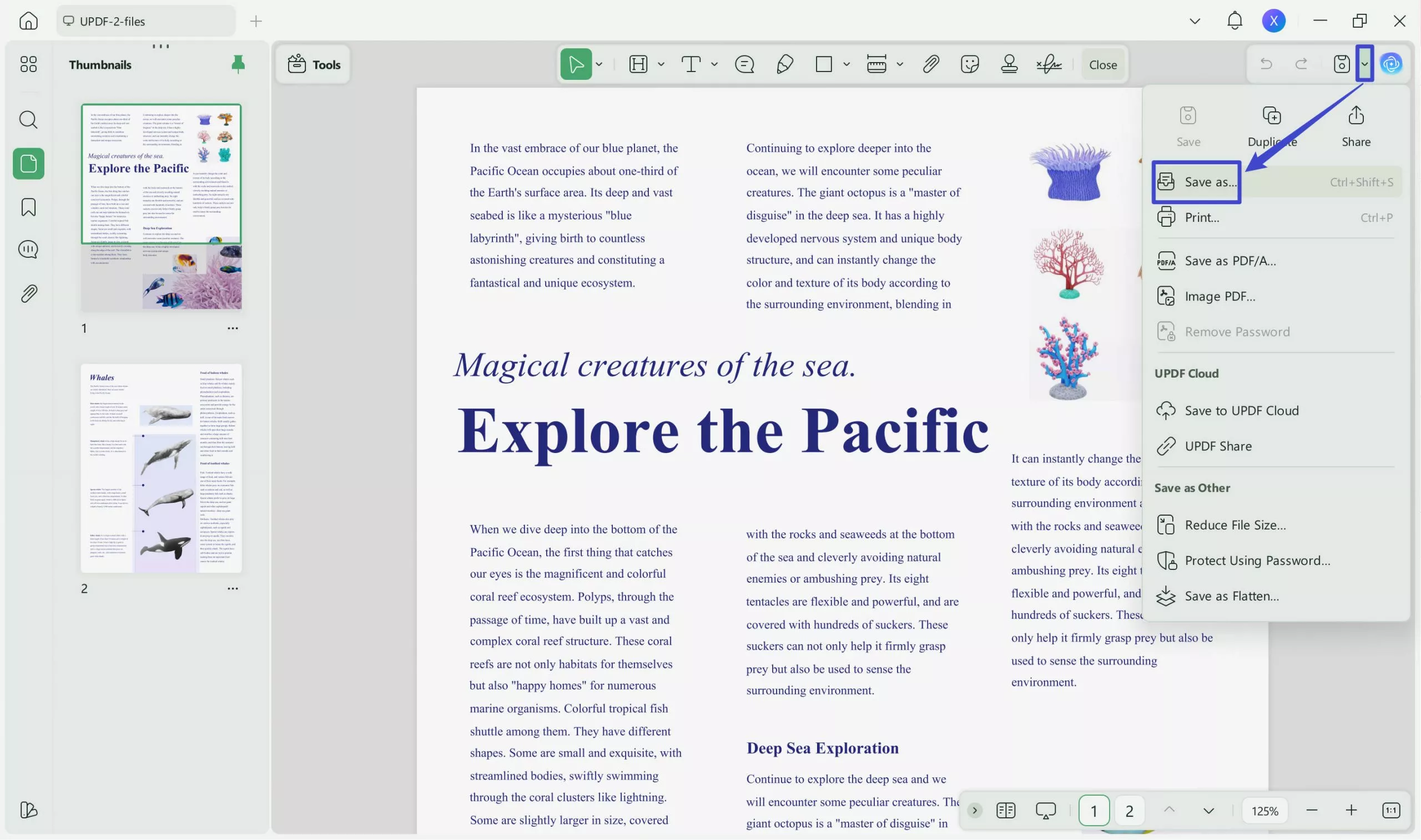 save pdf on mac save as other