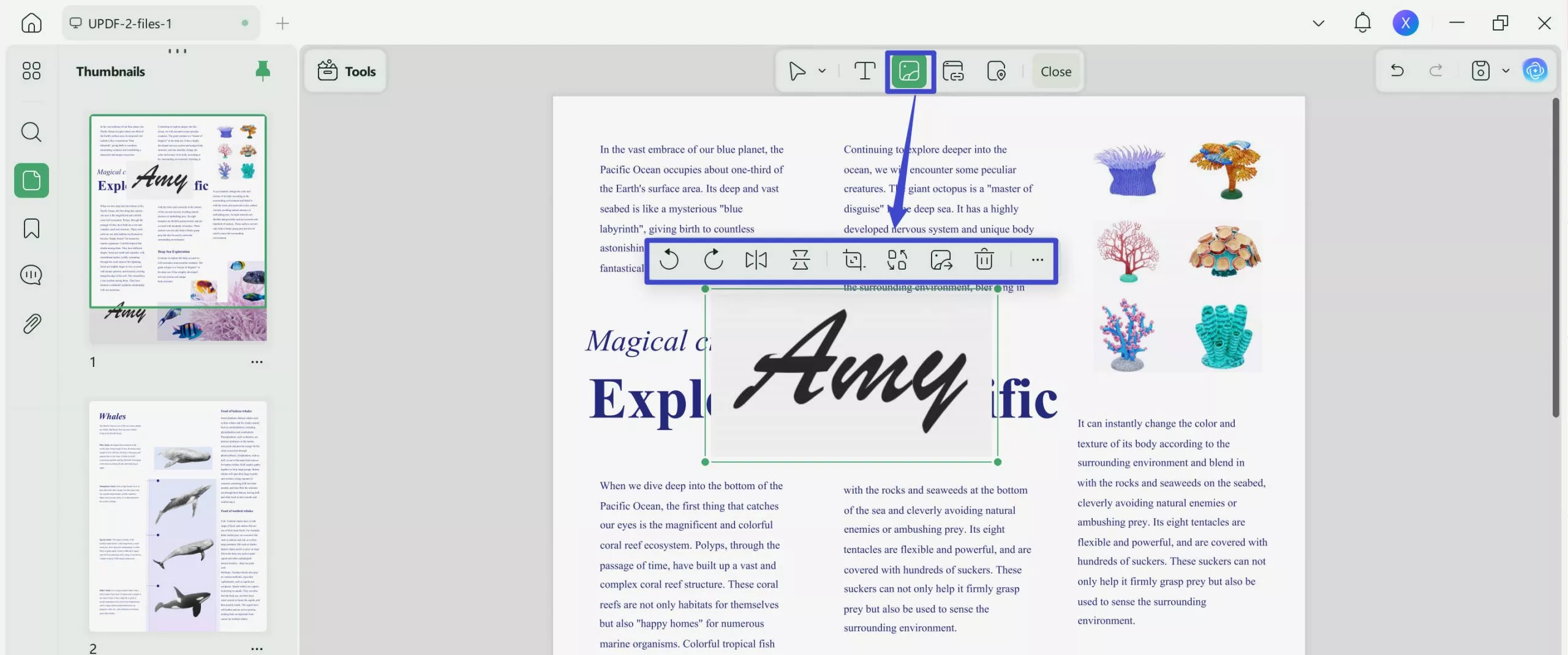 add an image signature to PDF on Windows 10/11