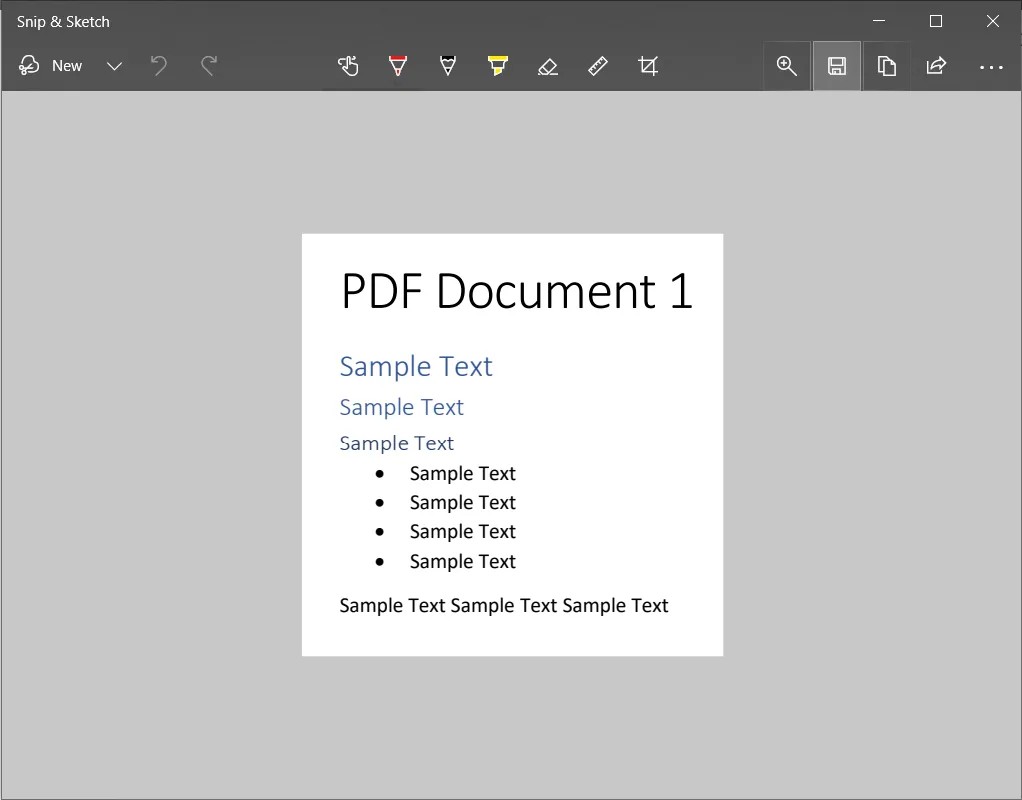 fai uno screenshot del pdf