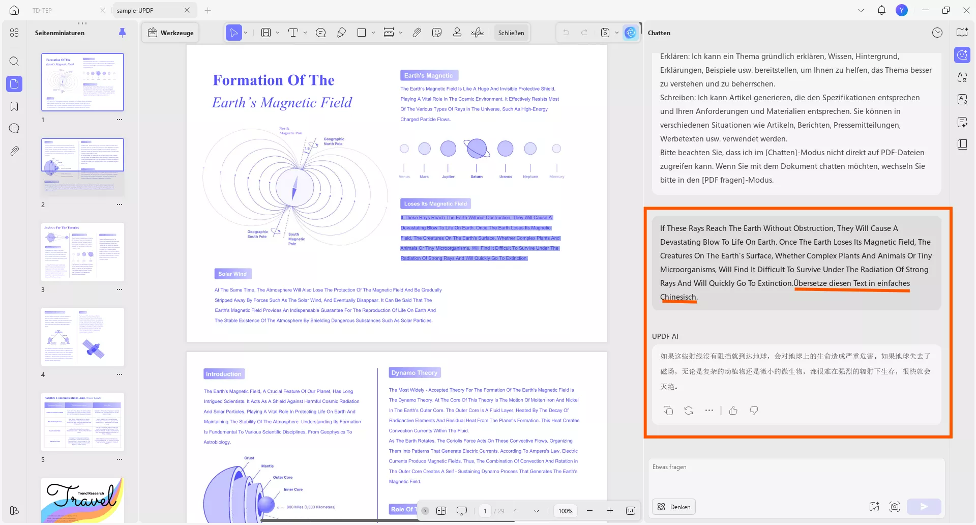 Ausgewählten Inhalt aus dem PDF übersetzen