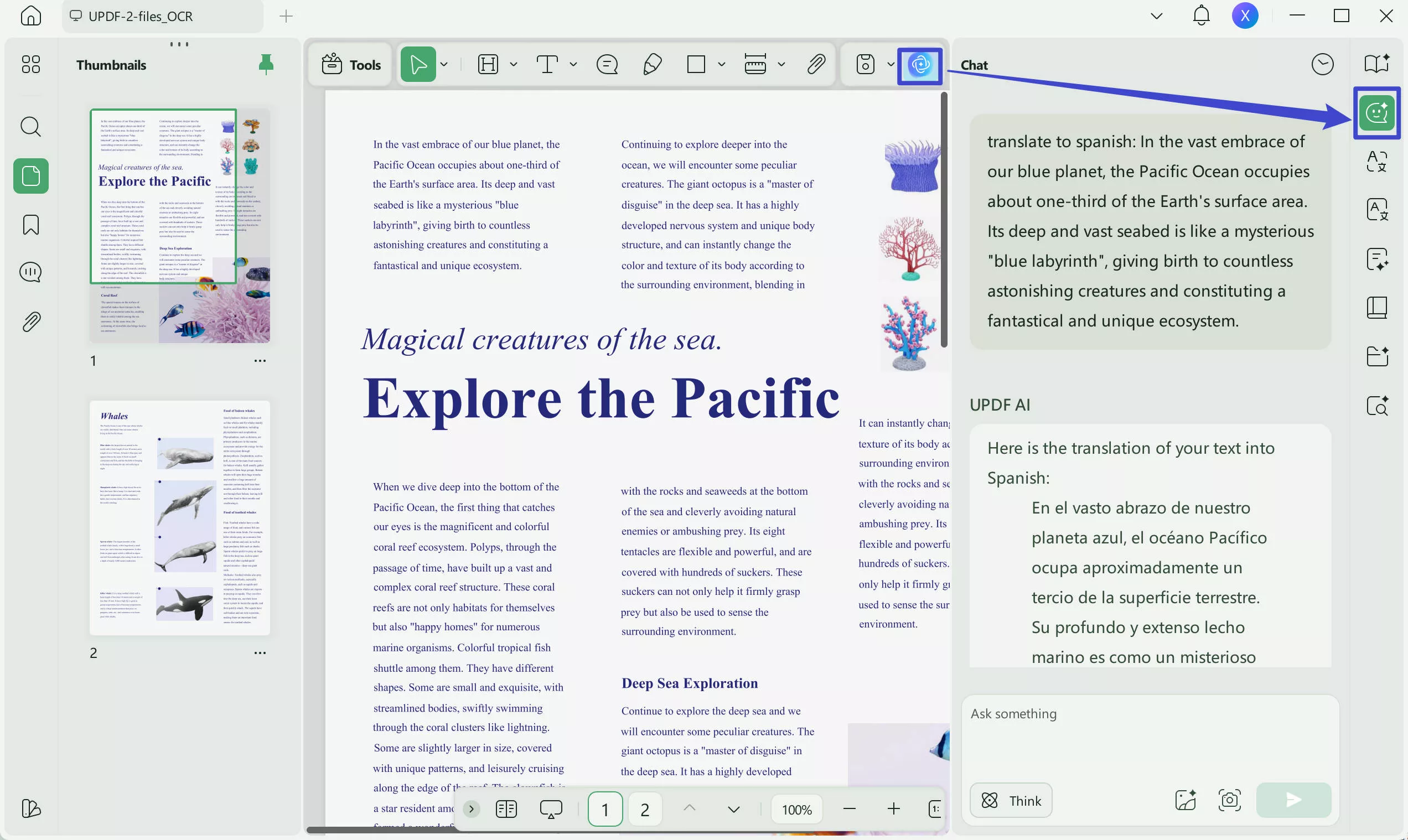 English to Spanish PDF translation