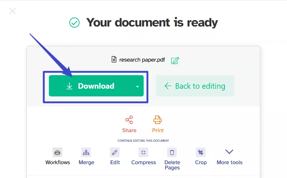 unlock permission protected pdf Sejda-3