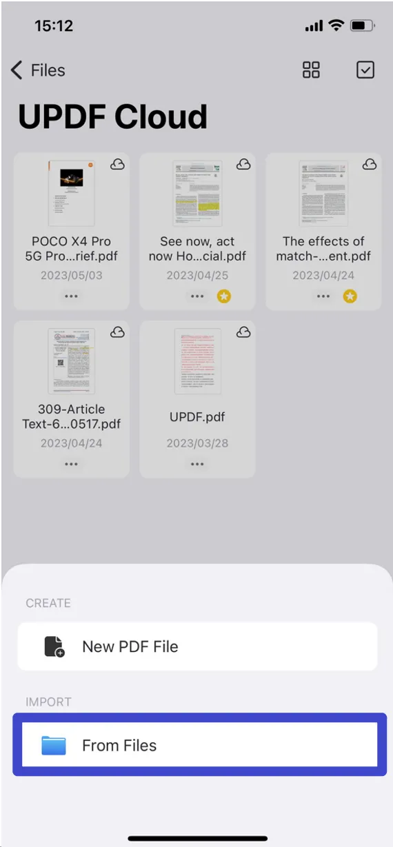How to transfer files from iPhone to PC with UPDF Cloud