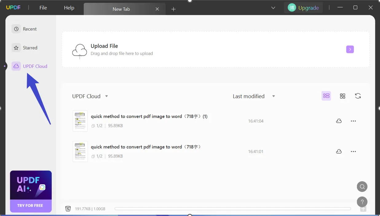 How to transfer files from iPhone to PC with UPDF Cloud
