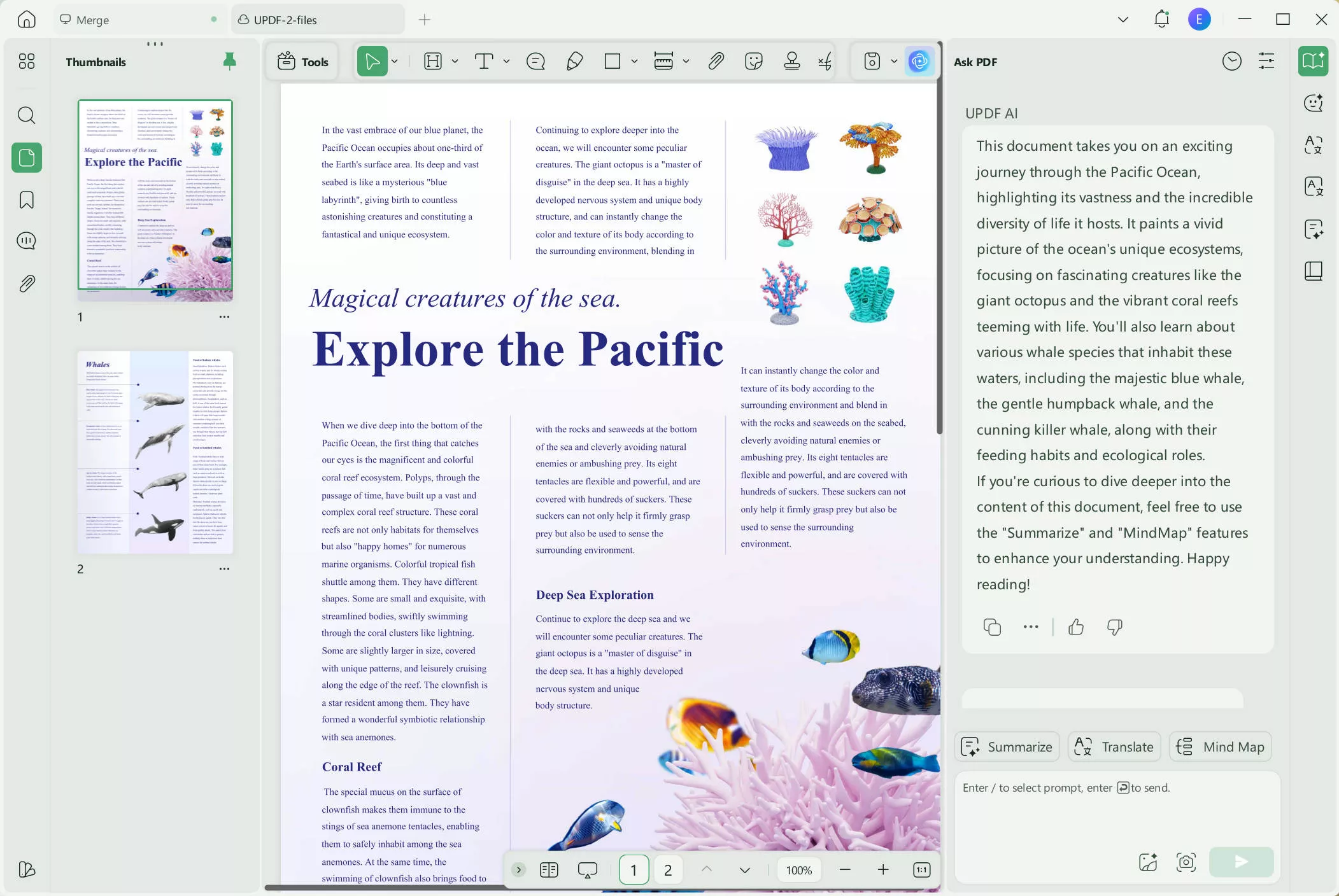 summarizebot updf ai summarizer