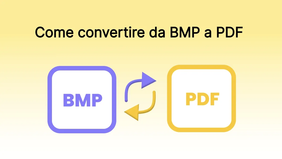 Guida completa alla conversione da BMP a PDF