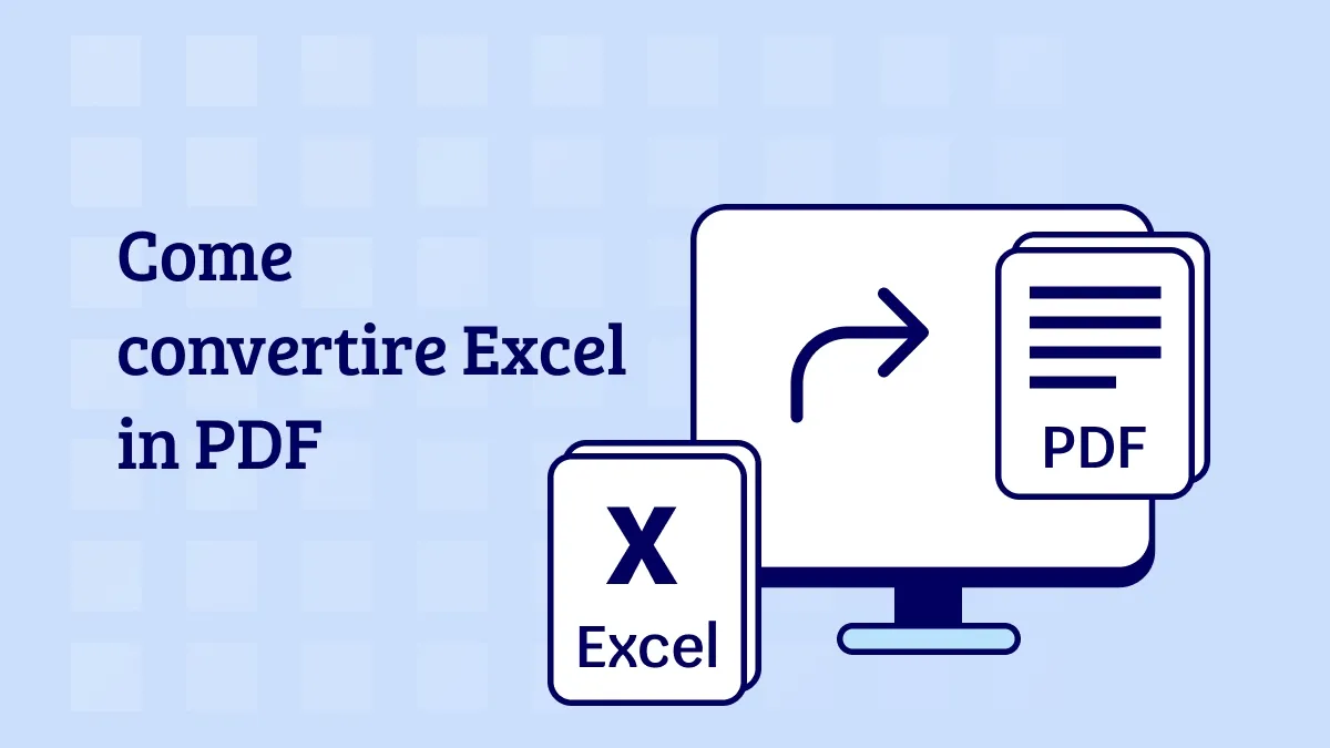 Come convertire da Excel a PDF online e offline