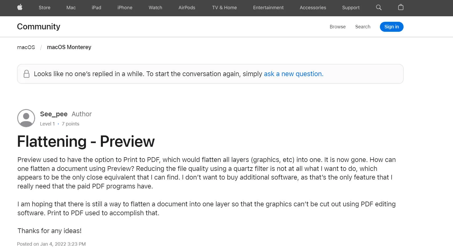 PDF auf Mac mit Preview glätten