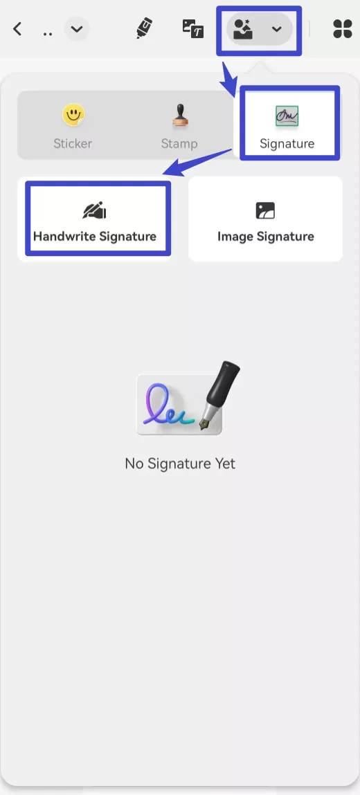 updf android pdf signer