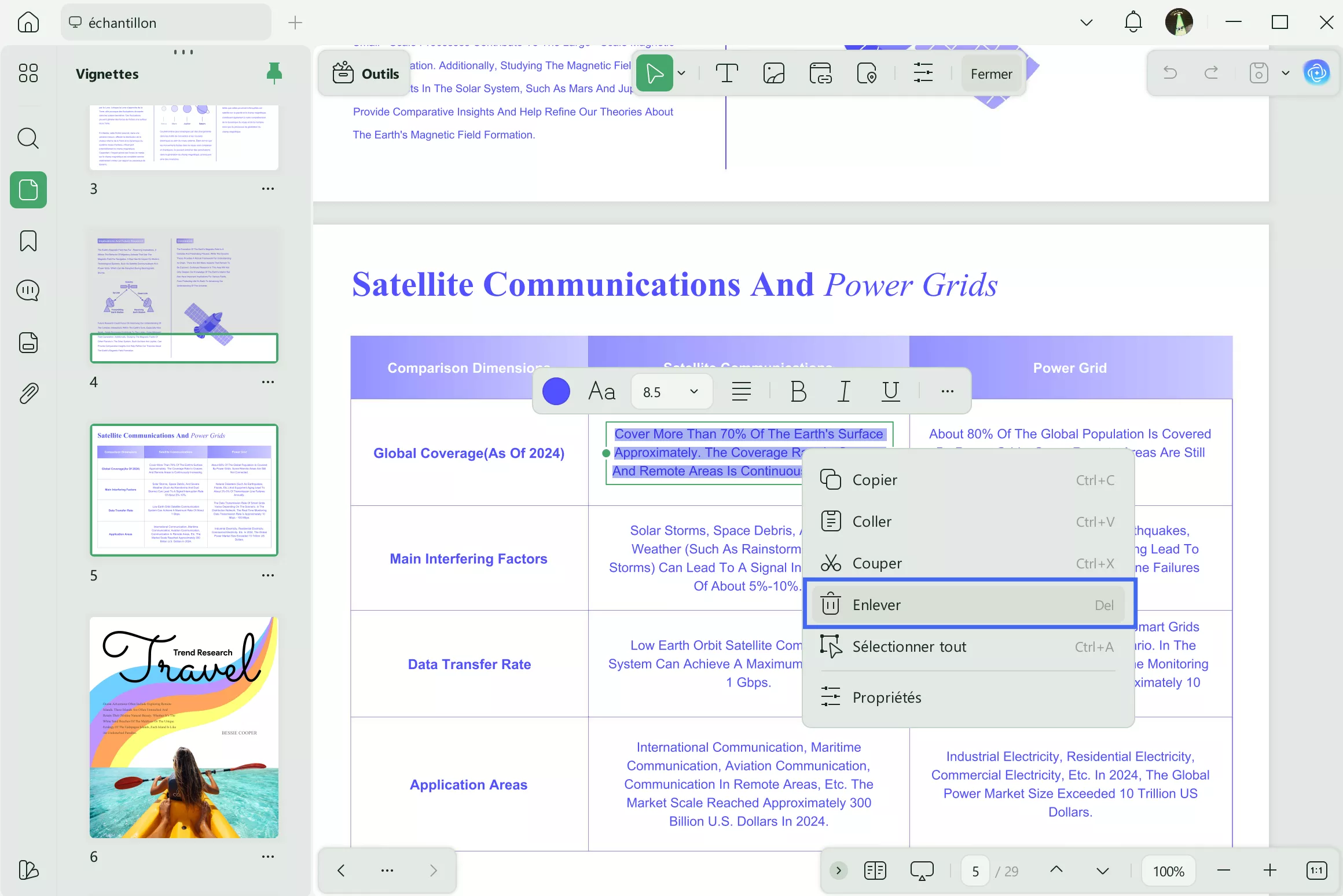 Supprimer du texte d'un PDF sur Mac