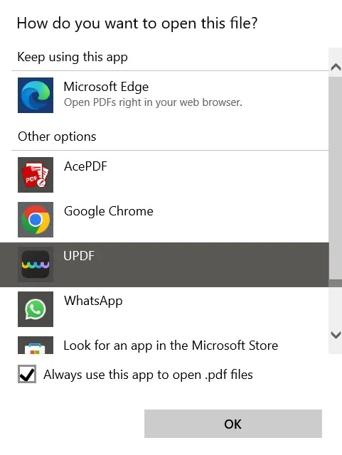 view pdf full screen set updf as default app to open pdf