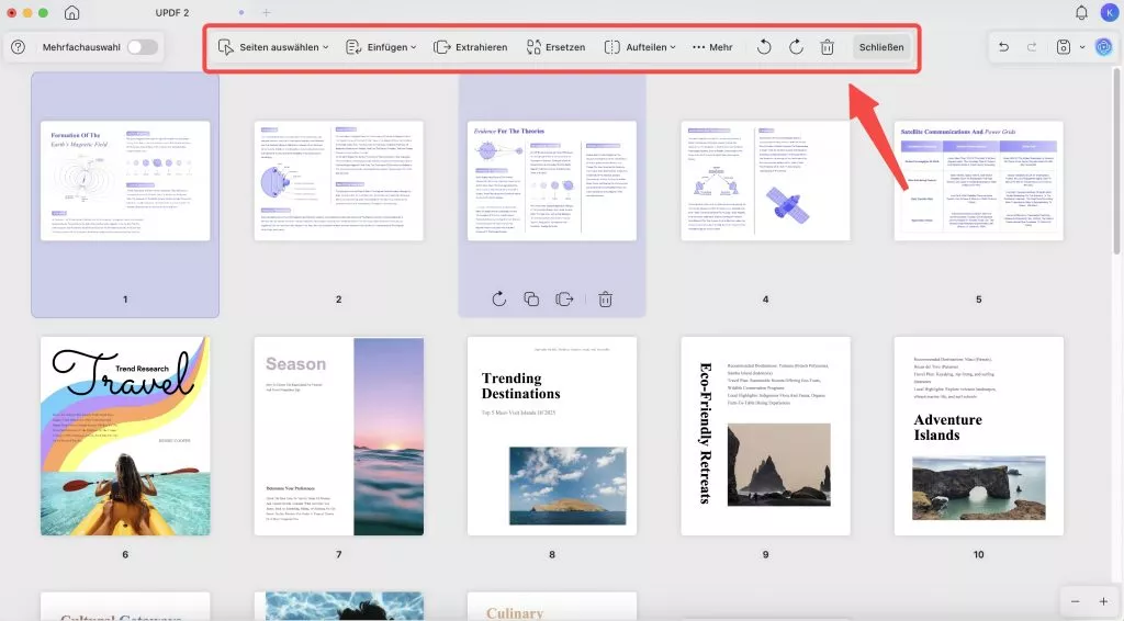 PDF Seite auf Mac bearbeiten mit UPDF