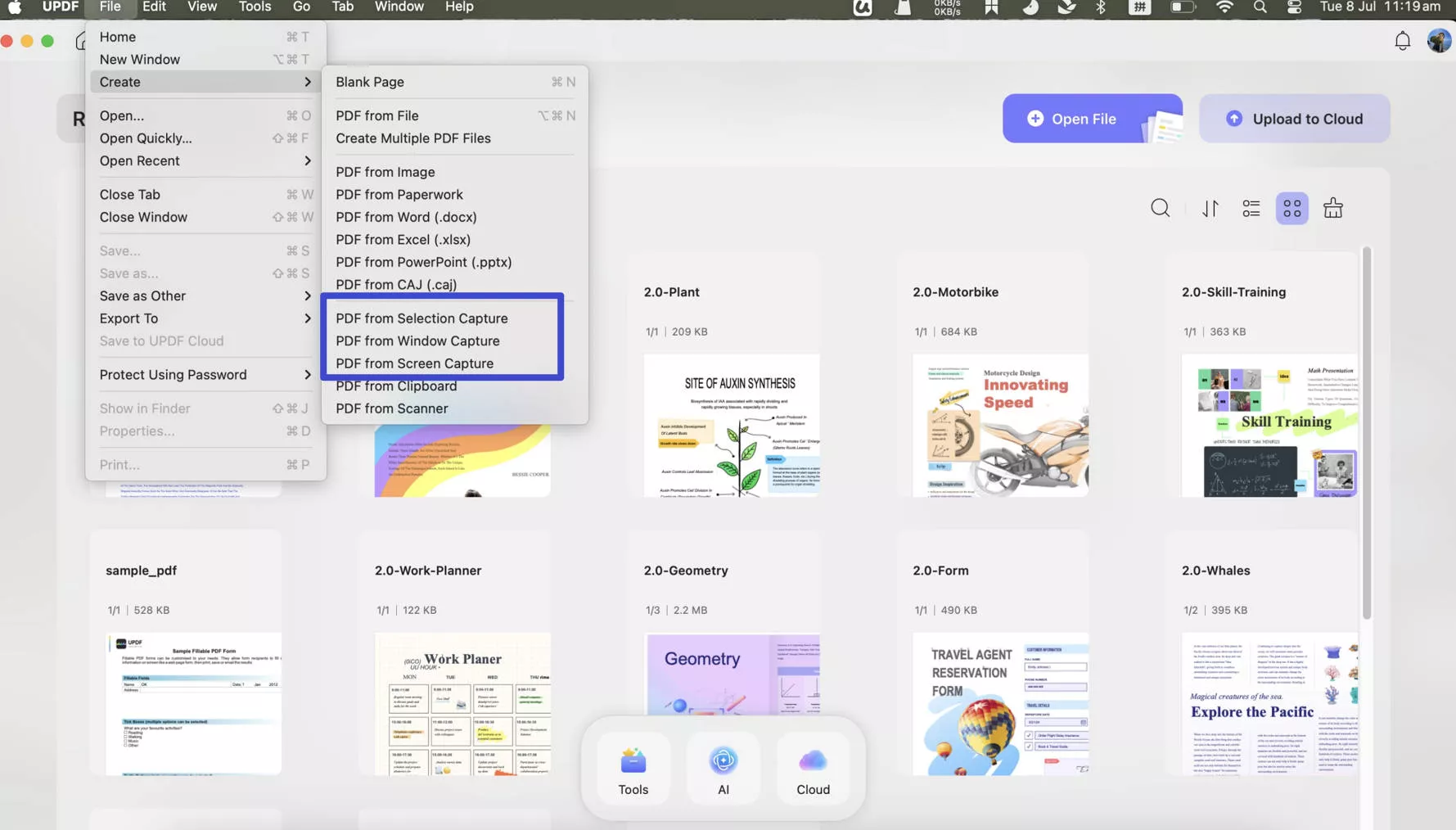 convert image to pdf on mac creae from captured image