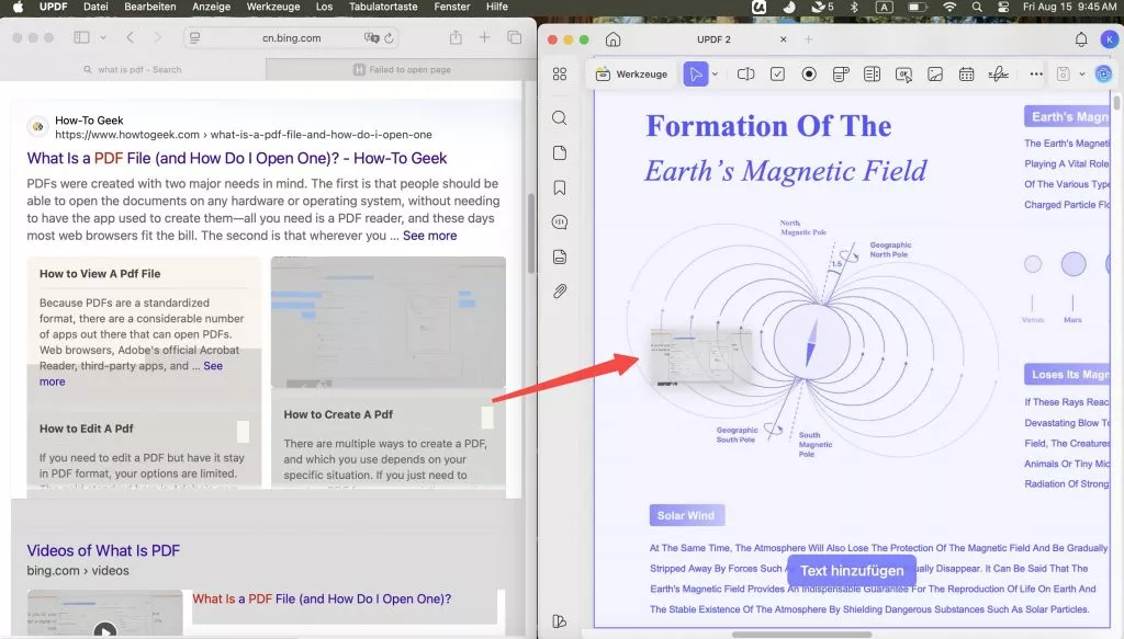 PDF Text auf Mac bearbeiten mit UPDF