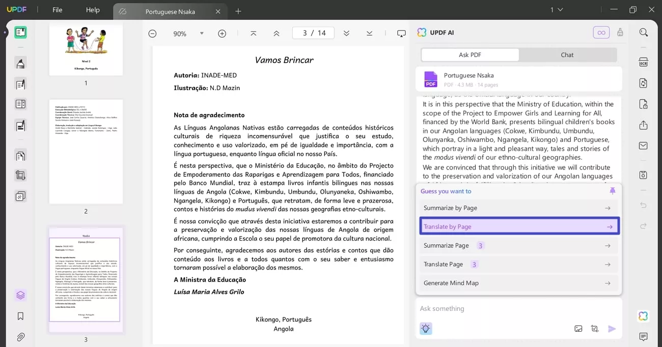 consider translate by page