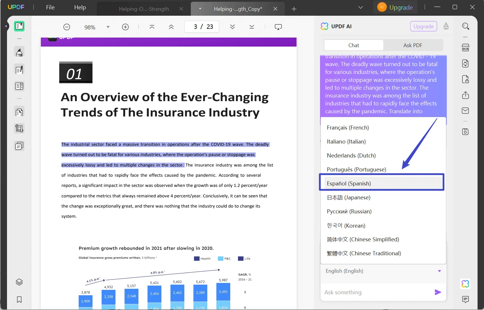 AI PDF-Konverter übersetzen