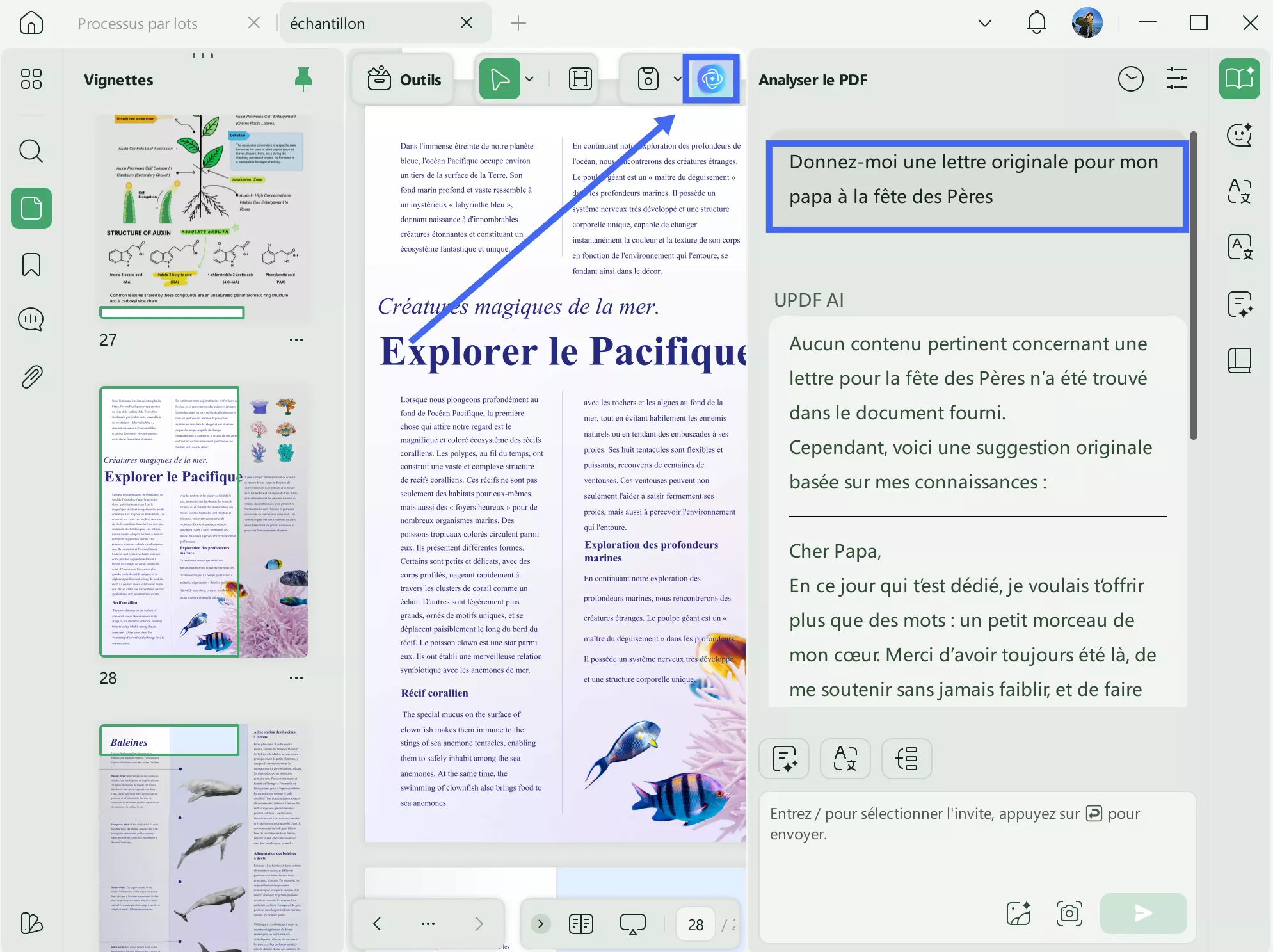 discuter avec updf ai