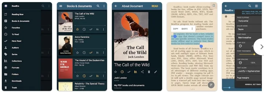 Lecteur de livres audio gratuit, ReadEra