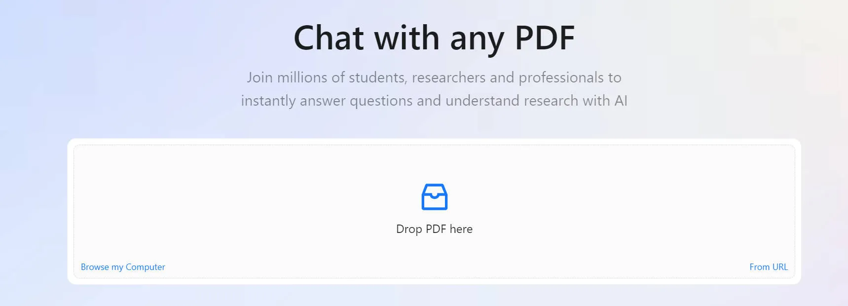 ChatPDF AI PDF रीडर