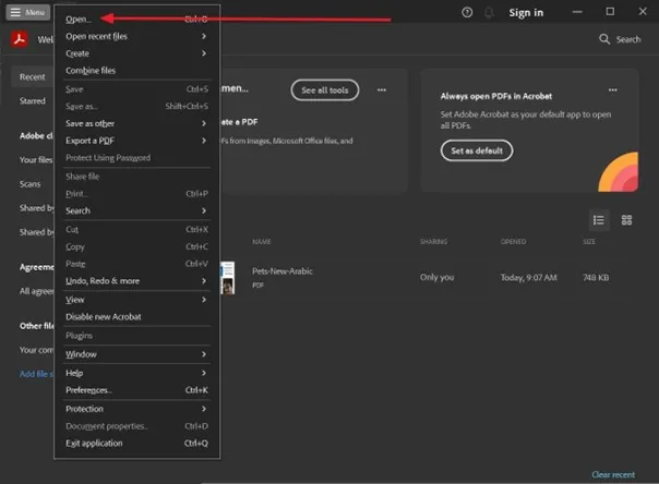 PDFページをコピーする Acrobat