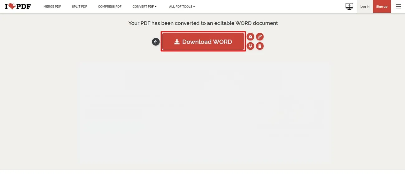 successfully convert to pdf ilovepdf