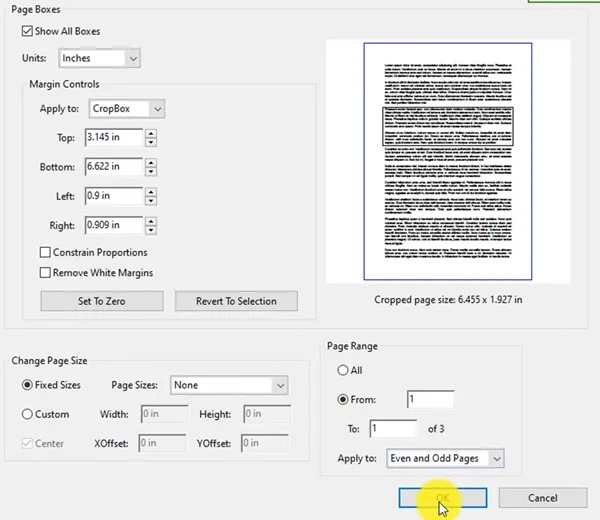 crop pdf with adobe 4