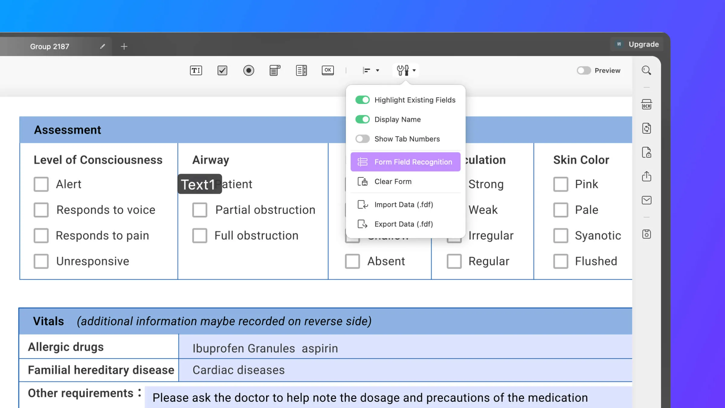 pdf form creator updf