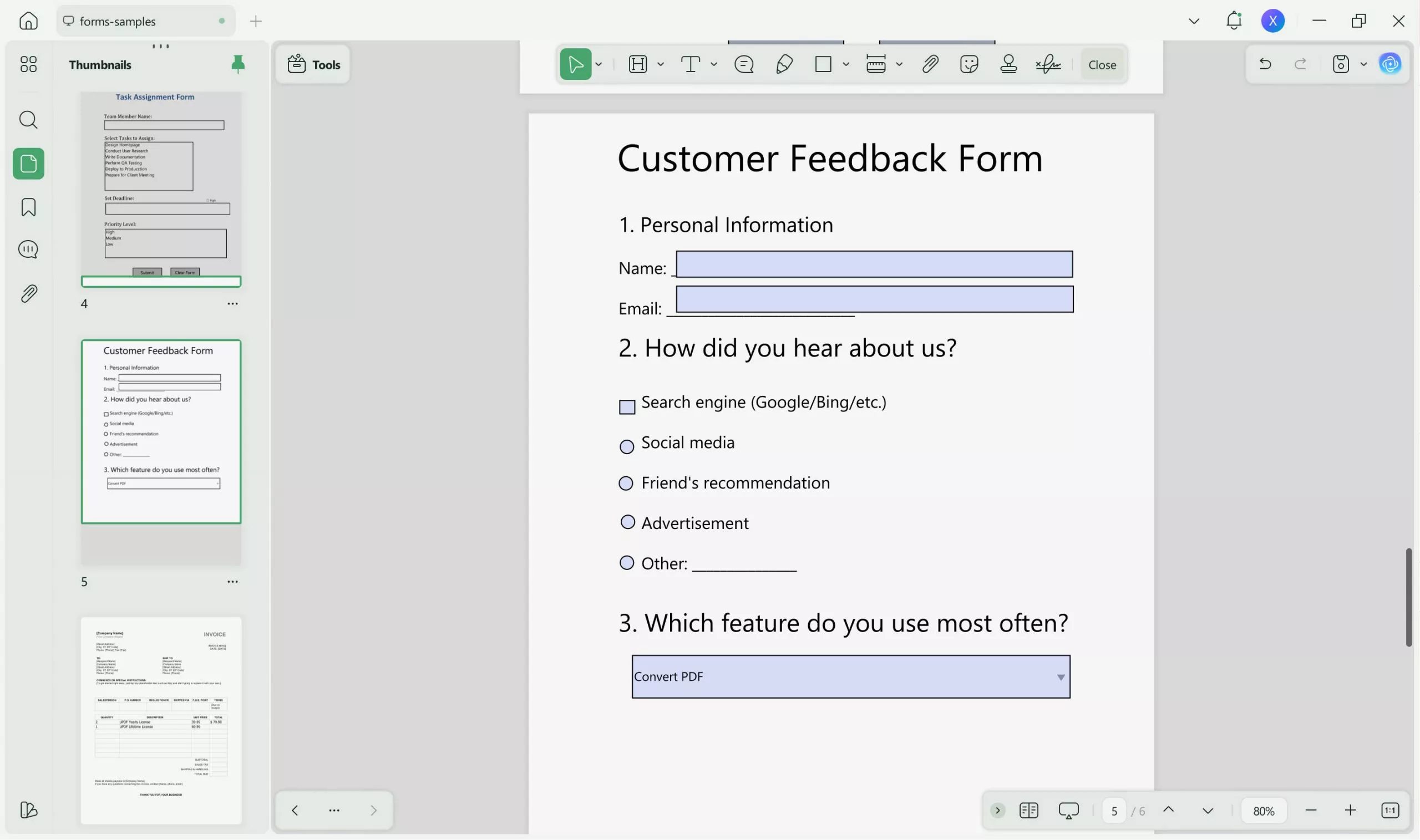 how to remove fillable fields in pdf by deleting in updf