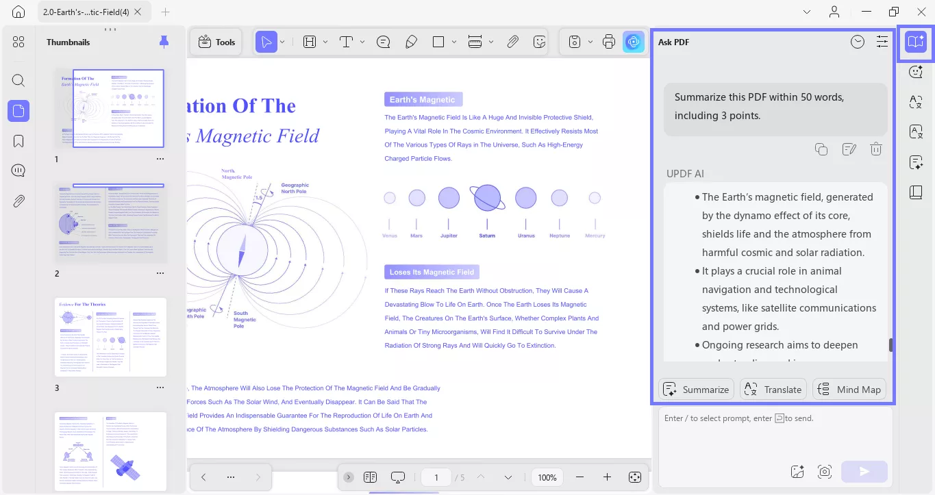 select and summarize the content